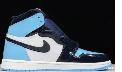 CHILL BLUE LEATHER AIR 1 PATENT JORDAN UNC 0520
